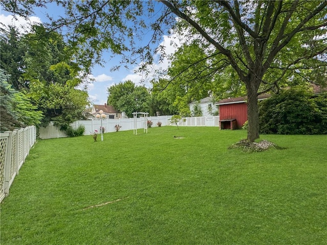7 E Sheridan Ave, New Castle/1St, PA 16105 - fenced backyard featuring a storage shed