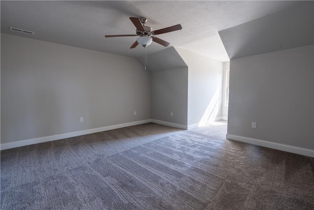 740 Sandstone Way, Rostraver, PA 15012 - bonus room with lofted ceiling, carpet, and ceiling fan