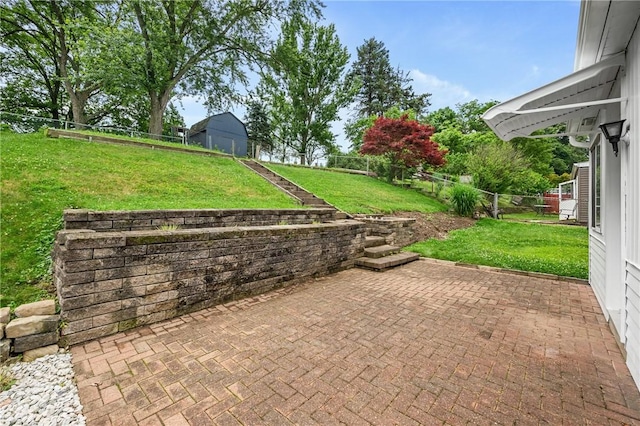 4457 Woodhill Dr, Munhall, PA 15120 - fenced backyard featuring a patio