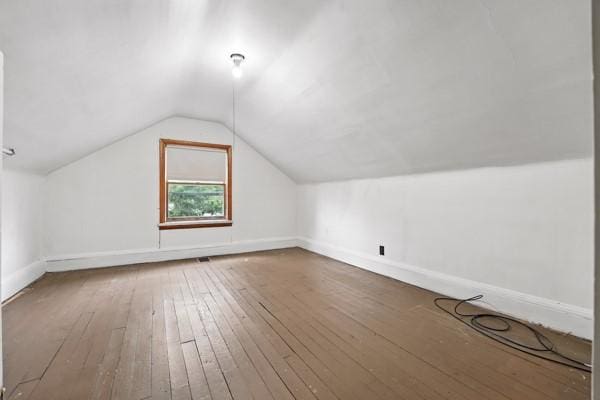 1112 Grigsby, Shenango Twp Law, PA 16101 - bonus room with hardwood / wood-style floors and vaulted ceiling