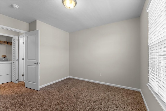 2804 Pointe View Dr, Adams Twp, PA 16046 - unfurnished bedroom with washer / dryer and carpet flooring