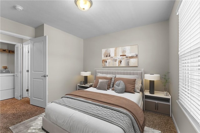 2804 Pointe View Dr, Adams Twp, PA 16046 - bedroom with washer / clothes dryer and carpet