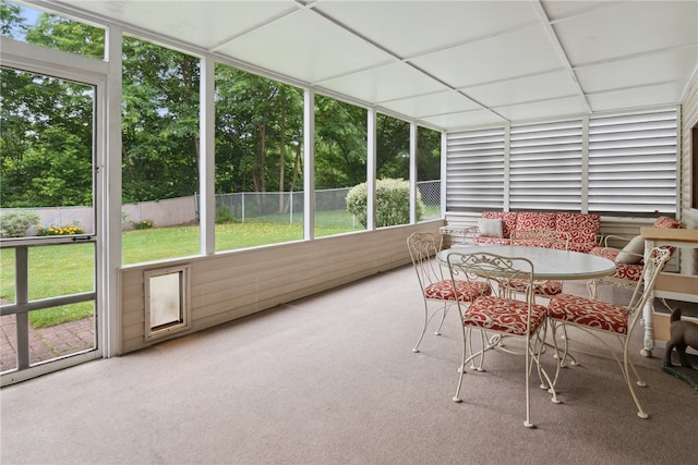 1286 Grouse Dr, Pittsburgh, PA 15243 - sunroom with outdoor dining space