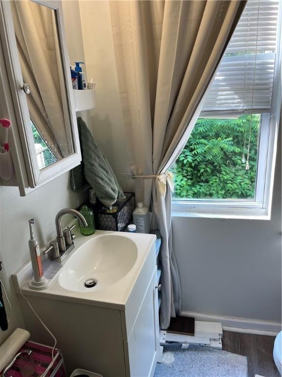 38 Rostock St, Spring Hill, PA 15212 - bathroom featuring vanity and wood finished floors
