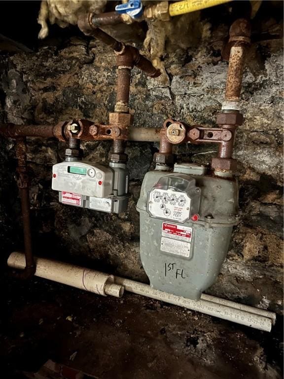 38 Rostock St, Spring Hill, PA 15212 - utility room with gas meter