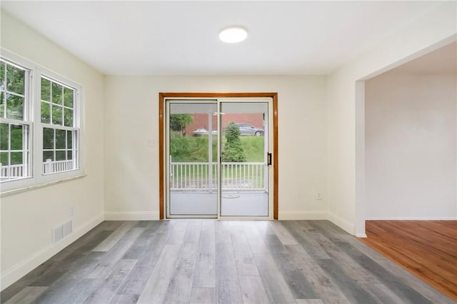 4421 Logan Ferry Rd, Murrysville, PA 15668 - unfurnished room featuring wood finished floors and baseboards