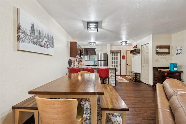1147 Tanyard Ln, Hidden Valley, PA 15502 - dining space featuring dark wood-style floors and baseboards