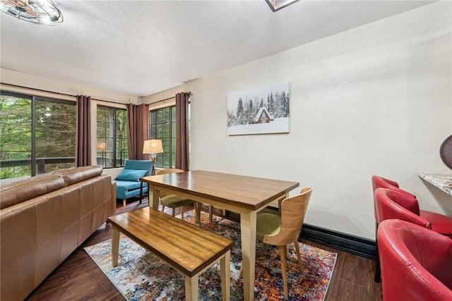 1147 Tanyard Ln, Hidden Valley, PA 15502 - dining room with healthy amount of natural light and dark wood-type flooring