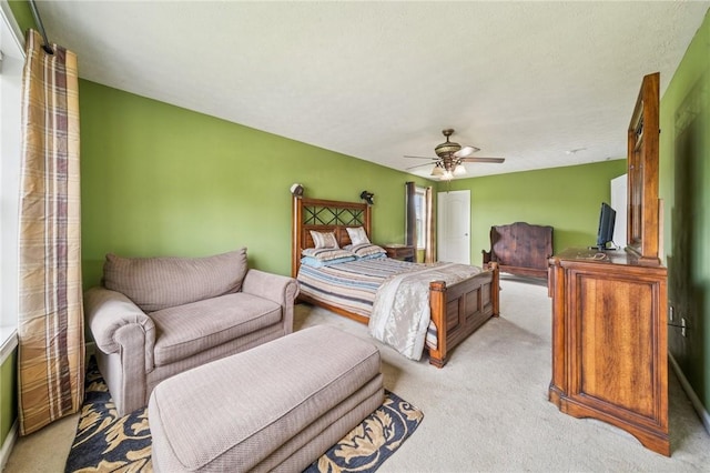 517 Callie Ct, Rostraver, PA 15089 - bedroom featuring light colored carpet and ceiling fan