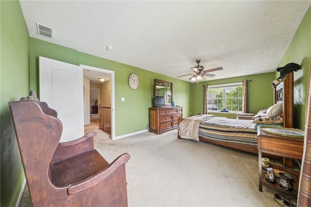 517 Callie Ct, Rostraver, PA 15089 - bedroom featuring light carpet and a ceiling fan