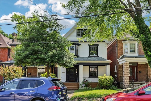 515 Peebles St, Wilkinsburg, PA 15221 - view of front facade with a porch