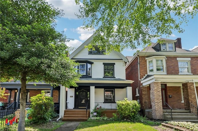 515 Peebles St, Wilkinsburg, PA 15221 - traditional style home with covered porch and brick siding