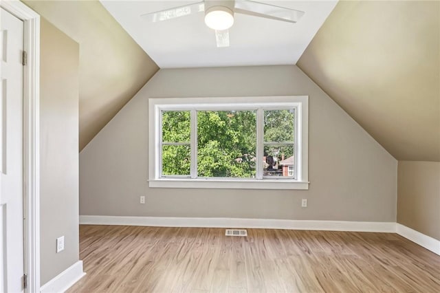 515 Peebles St, Wilkinsburg, PA 15221 - additional living space featuring plenty of natural light, wood finished floors, ceiling fan, and lofted ceiling