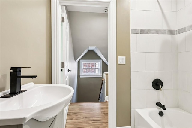 515 Peebles St, Wilkinsburg, PA 15221 - bathroom featuring vanity and bathtub / shower combination