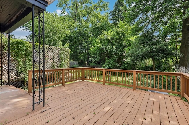515 Peebles St, Wilkinsburg, PA 15221 - view of wooden deck