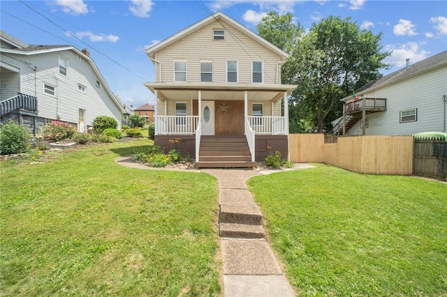 604 N 4th St, Jeannette, PA 15644 - view of front of house featuring a porch and stairs