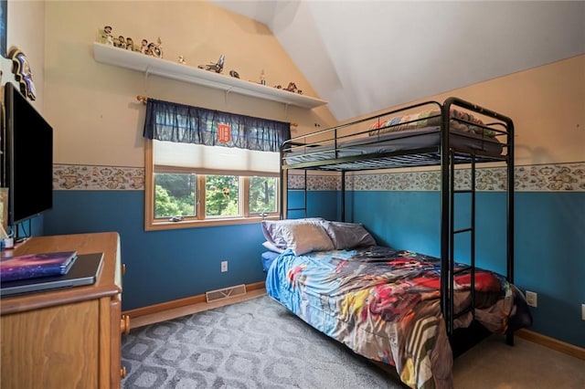 94 Troutman Rd, Pa, PA 16148 - bedroom featuring carpet and vaulted ceiling