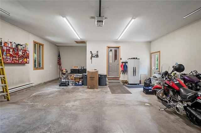 94 Troutman Rd, Pa, PA 16148 - garage with a baseboard heating unit