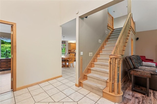 94 Troutman Rd, Pa, PA 16148 - stairway featuring healthy amount of natural light and a high ceiling