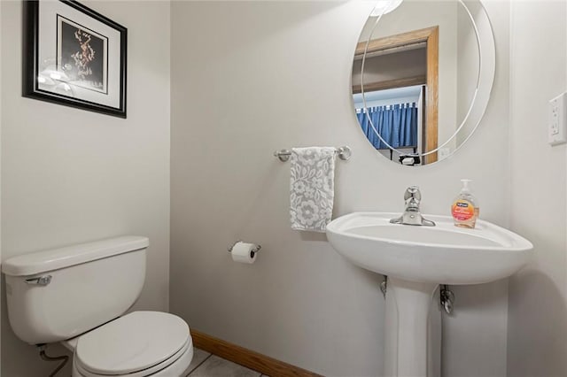 94 Troutman Rd, Pa, PA 16148 - half bath featuring toilet and tile patterned floors
