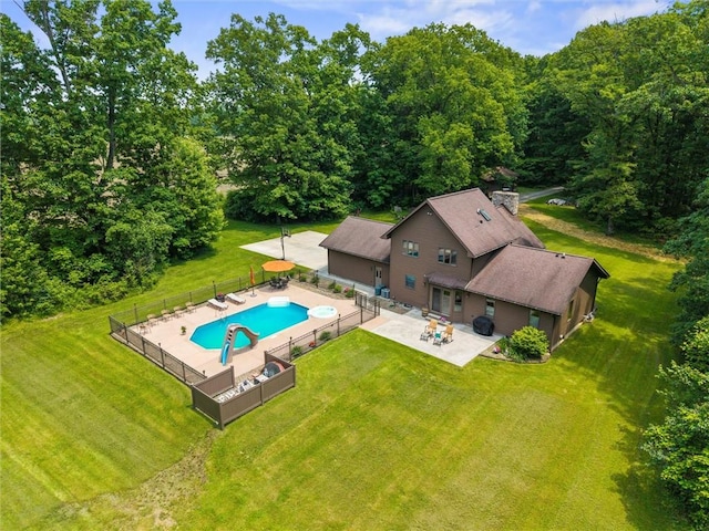 94 Troutman Rd, Pa, PA 16148 - aerial view of property and surrounding area with a pool area