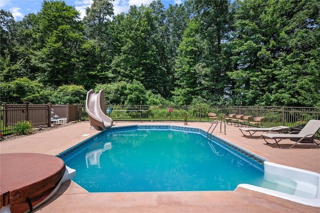 94 Troutman Rd, Pa, PA 16148 - view of pool with a patio and a water slide