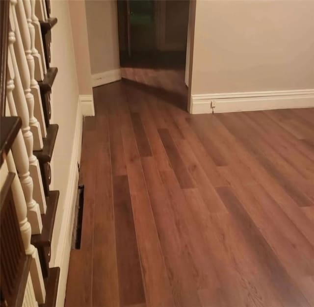 129-131 4th Ave, Scottdale, PA 15683 - hall with dark wood-style floors and baseboards