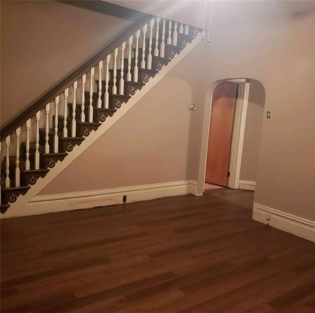 129-131 4th Ave, Scottdale, PA 15683 - stairway featuring arched walkways and wood finished floors