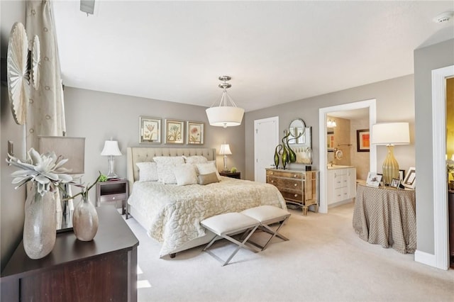 5111 Hemlock, Murrysville, PA 15668 - bedroom featuring light colored carpet and ensuite bathroom