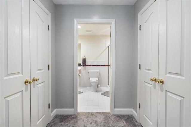 222 Adams Pointe Blvd Unit 1, Adams Twp, PA 16046 - bathroom with a shower stall and tile patterned flooring