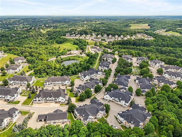 222 Adams Pointe Blvd Unit 1, Adams Twp, PA 16046 - aerial perspective of suburban area featuring a forest