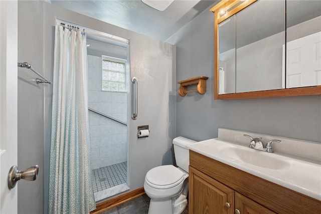 991 Diane Dr N, Versailles, PA 15137 - full bathroom featuring vanity and a tile shower