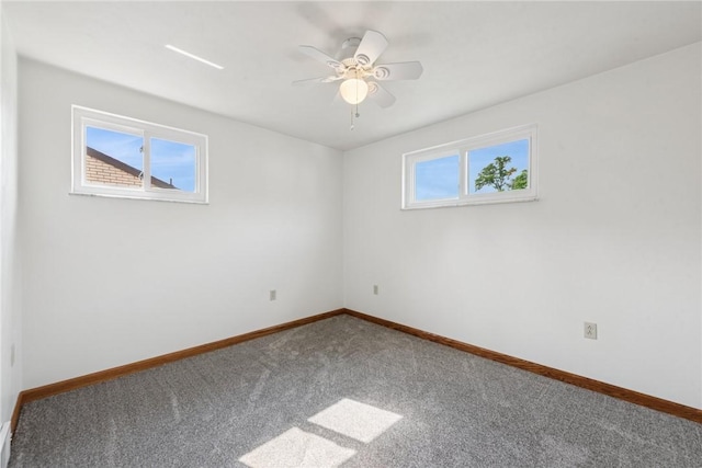 991 Diane Dr N, Versailles, PA 15137 - empty room with carpet flooring and a ceiling fan