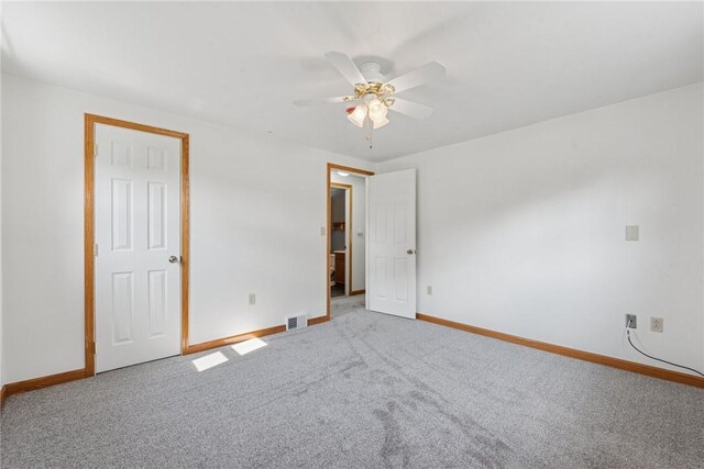 991 Diane Dr N, Versailles, PA 15137 - unfurnished bedroom featuring carpet and ceiling fan