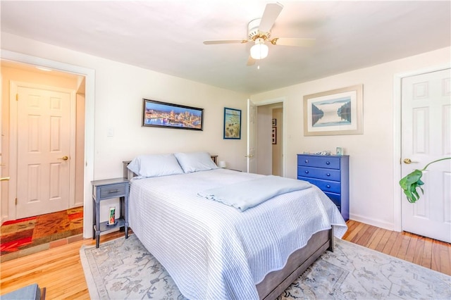 2688 Summit St, Bethel Park, PA 15102 - bedroom featuring hardwood / wood-style floors and ceiling fan