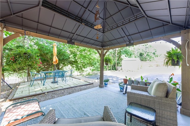 2688 Summit St, Bethel Park, PA 15102 - view of patio / terrace with a gazebo and outdoor dining space