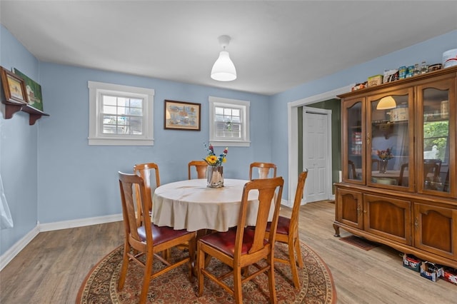 7129 Michigan Ave, Swissvale, PA 15218 - dining space with light wood-type flooring and baseboards
