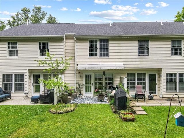 251 Commons Dr, Oakmont, PA 15139 - back of house with a patio and a lawn