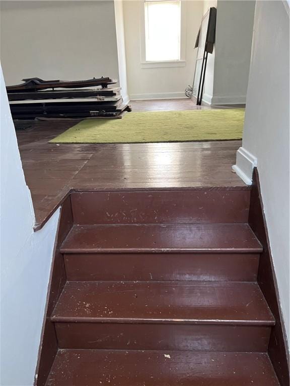 384 E End Ave, Beaver, PA 15009 - stairway featuring wood finished floors