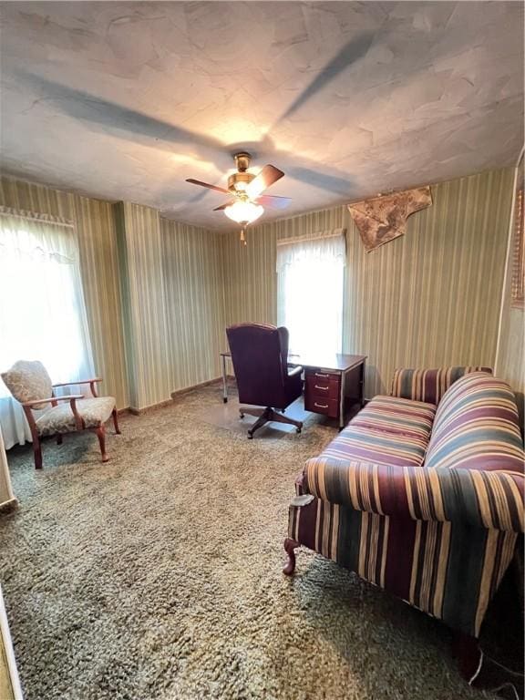 384 E End Ave, Beaver, PA 15009 - bedroom featuring multiple windows, carpet floors, and ceiling fan