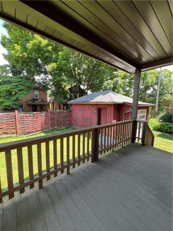 384 E End Ave, Beaver, PA 15009 - view of deck
