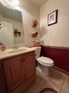 2355 School St, Mount Pleasant Twp Wml, PA 15666 - half bath featuring vanity and tile patterned flooring