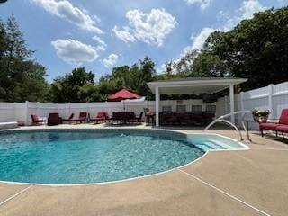 2355 School St, Mount Pleasant Twp Wml, PA 15666 - view of pool featuring a patio and a fenced backyard