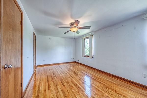 4517 W Brightview Ave, Whitehall, PA 15227 - empty room featuring light wood-style floors and a ceiling fan