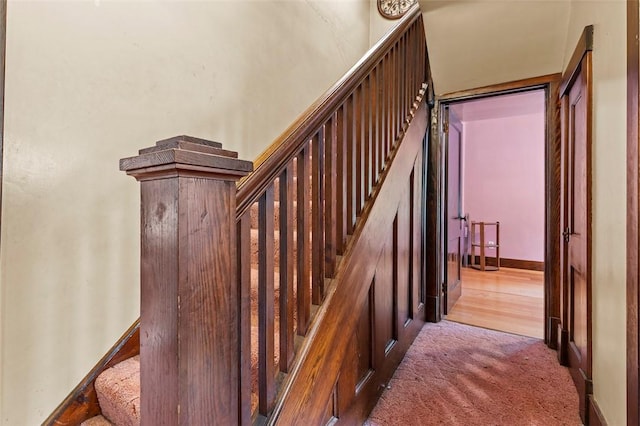 623 Rte 30, Findlay Twp, PA 15126 - stairway featuring baseboards and carpet
