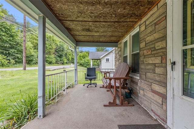623 Rte 30, Findlay Twp, PA 15126 - covered porch with a lawn