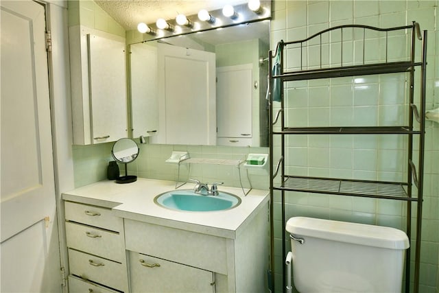 1107 W Ridge Ave, Sharpsville, PA 16150 - bathroom with vanity and tile walls
