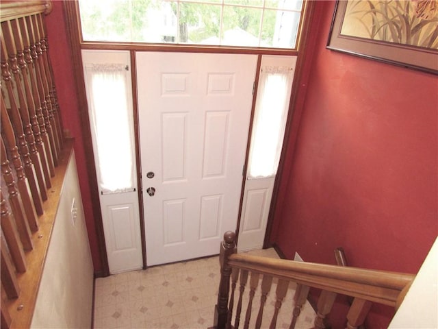 3853 Grist Mill Ln, Murrysville, PA 15668 - entryway featuring light flooring and stairs