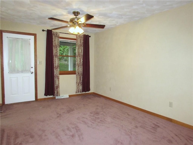 3853 Grist Mill Ln, Murrysville, PA 15668 - carpeted empty room featuring baseboards and ceiling fan