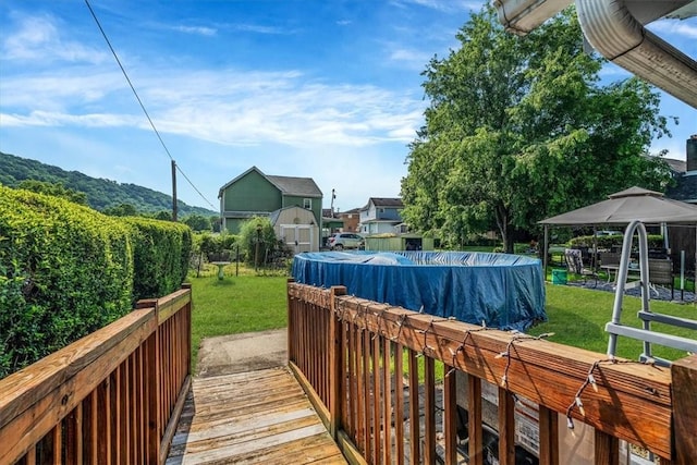 101 7th St, Monongahela City, PA 15063 - surrounding community with a yard, a gazebo, and a wooden deck